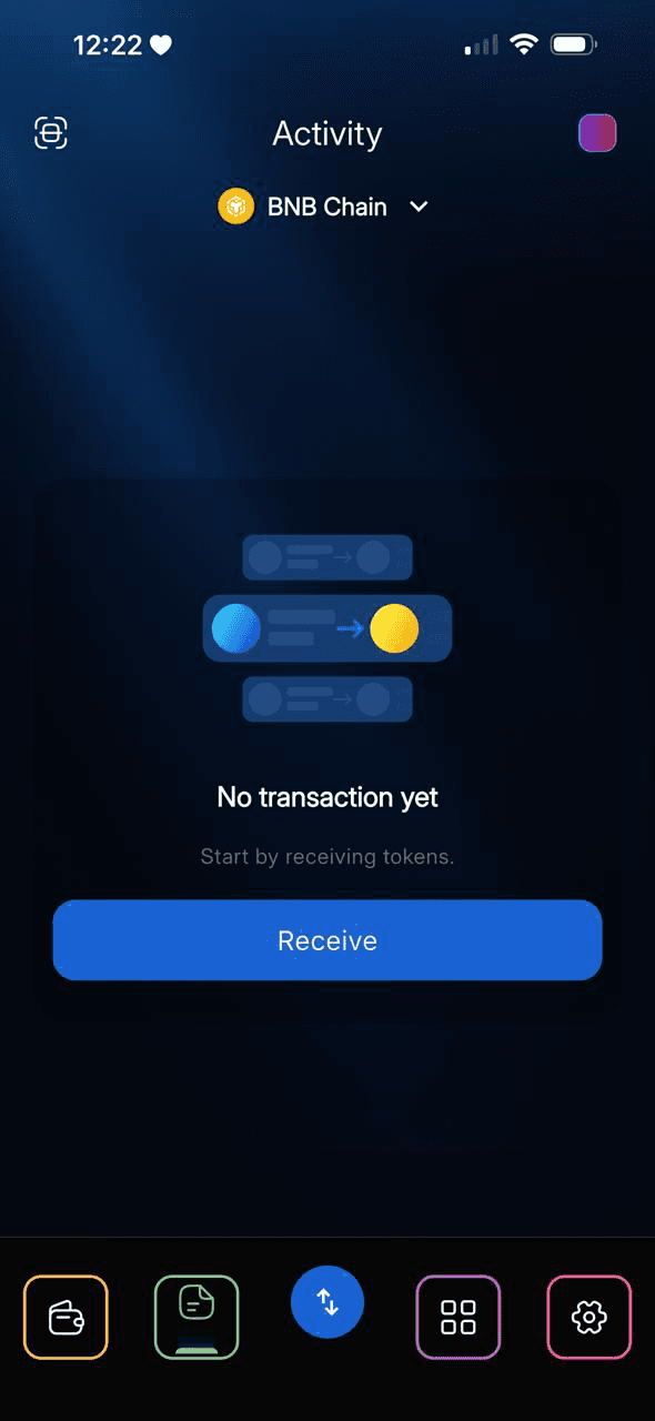 Token swap interface